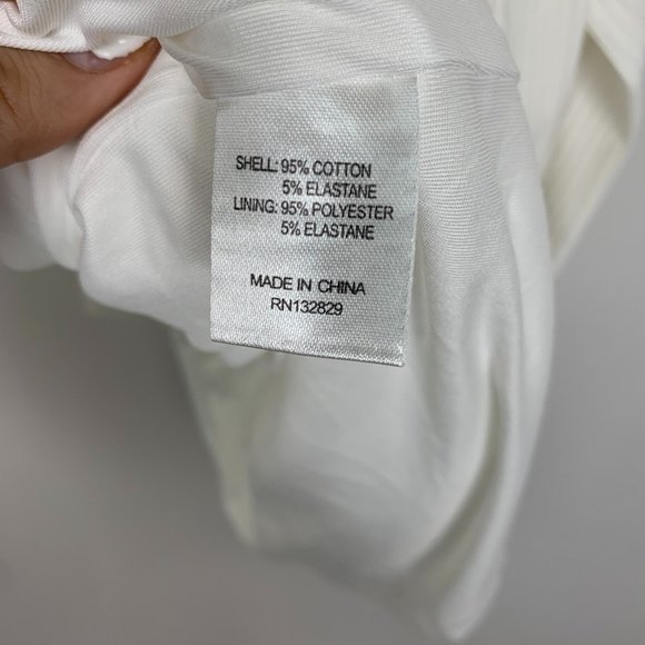 NEW Lovers and Friends Arlo Midi Mini Slit Wrap Dress White XS - Picture 11 of 12